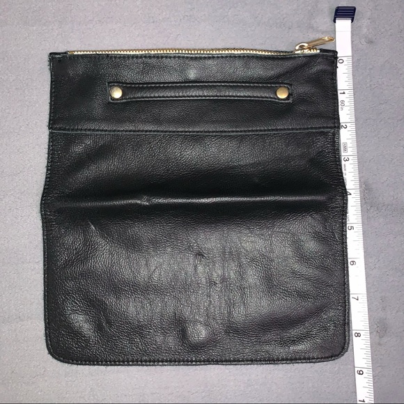 American Apparel Leather Foldable Clutch Bag - Picture 3 of 10